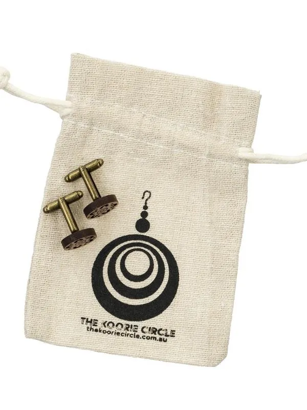 Campfire Raw Bronze Cufflinks