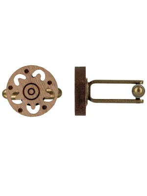 Campfire Raw Bronze Cufflinks