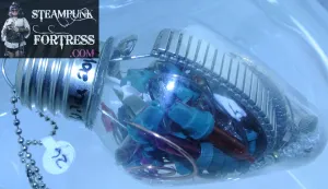 CHRISTMAS ORNAMENT LIGHTBULB LIGHT BULB #26 COLORED LIGHTBULBS CLEAR BEADS SILVER AUTHENTIC GENUINE WATCH CLOCK BANDS MISCELLANEOUS PARTS STARR WILDE STEAMPUNK FORTRESS