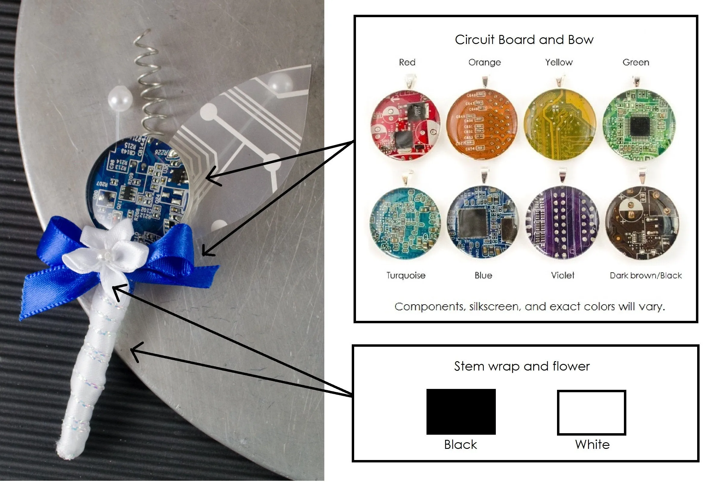 Circuit Board Boutonnieres