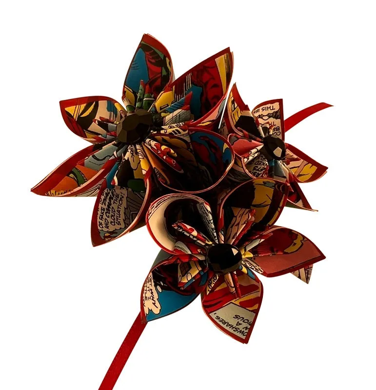 Comic Book Flower Boutonniere