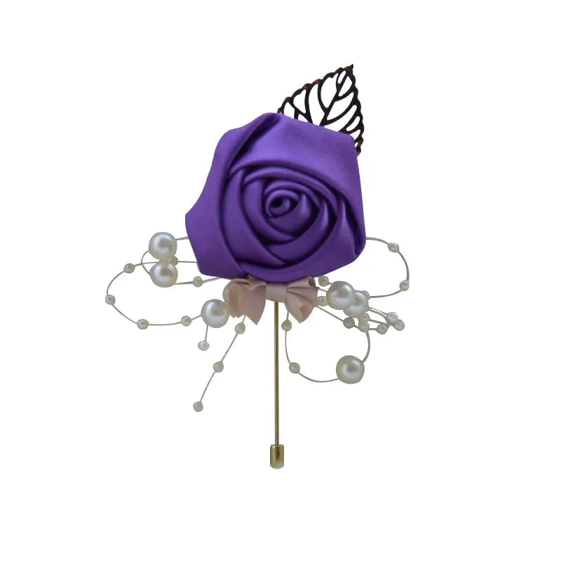 Corsage & Boutonnieres Groom Groomsmen Buttonhole Flowers