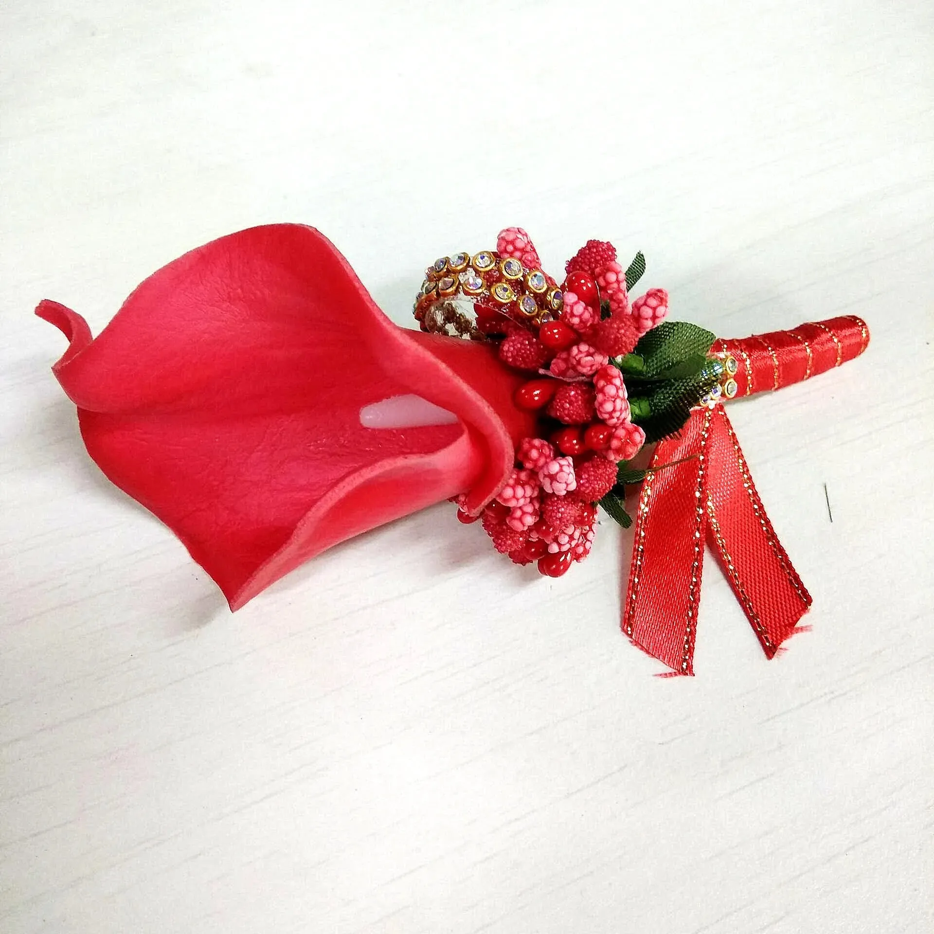 Corsage Boutonniere Pin Wedding Corsage Boutonniere for Groom Lily