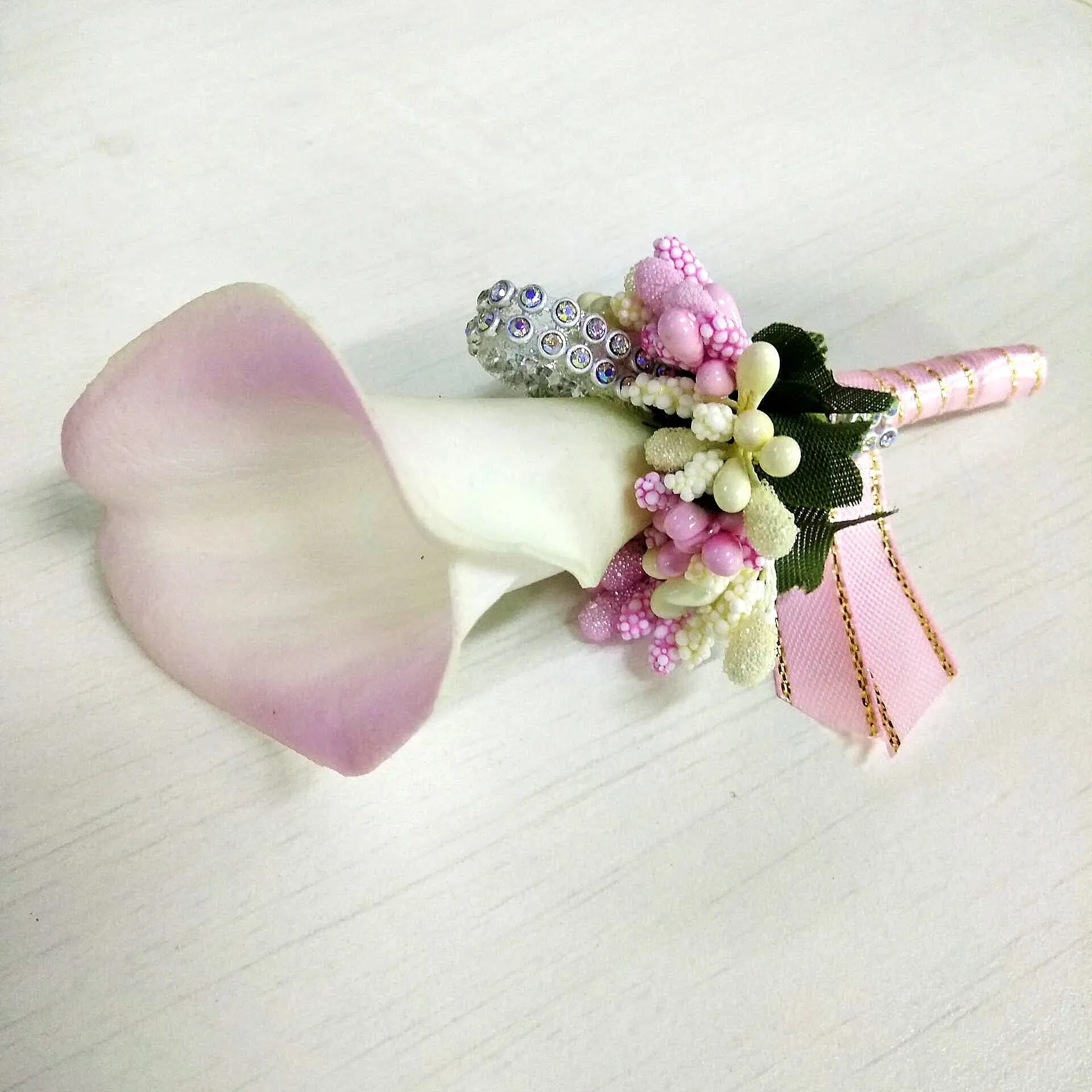 Corsage Boutonniere Pin Wedding Corsage Boutonniere for Groom Lily