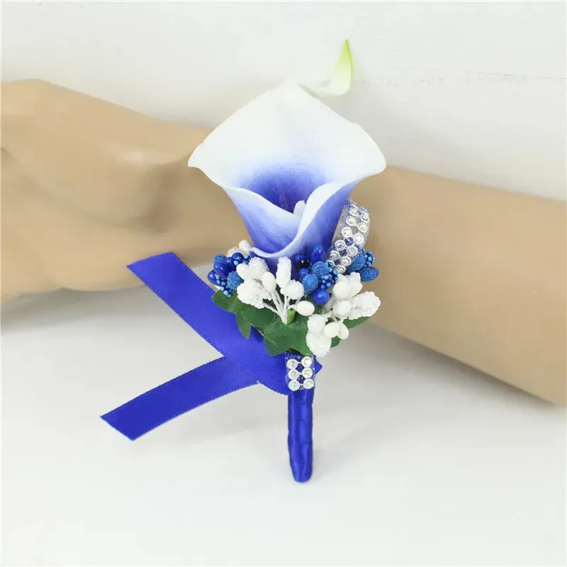 Corsage Boutonniere Pin Wedding Corsage Boutonniere for Groom Lily