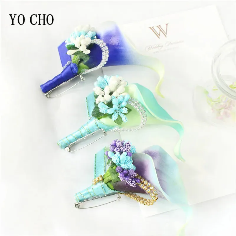 Corsage Boutonniere Pin Wedding Corsage Boutonniere for Groom Lily
