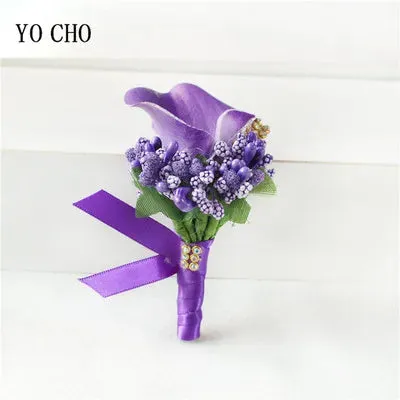 Corsage Boutonniere Pin Wedding Corsage Boutonniere for Groom Lily