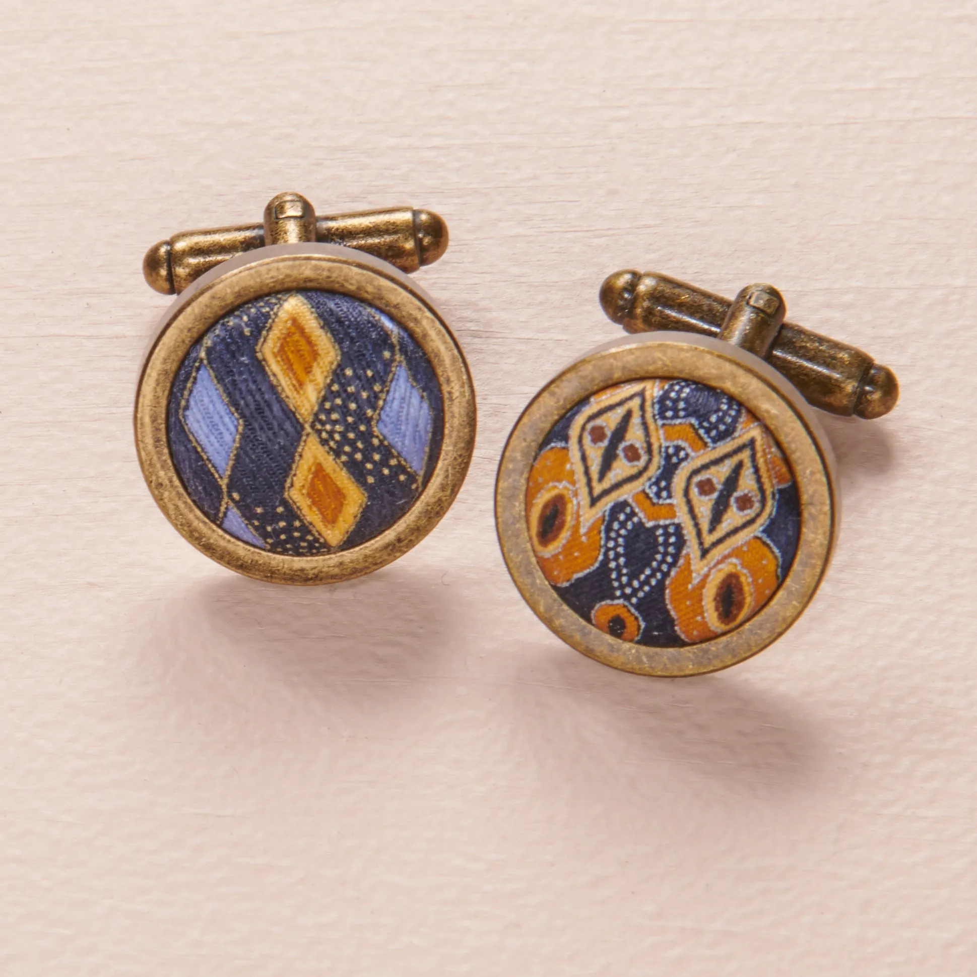 Covered Button Cufflinks
