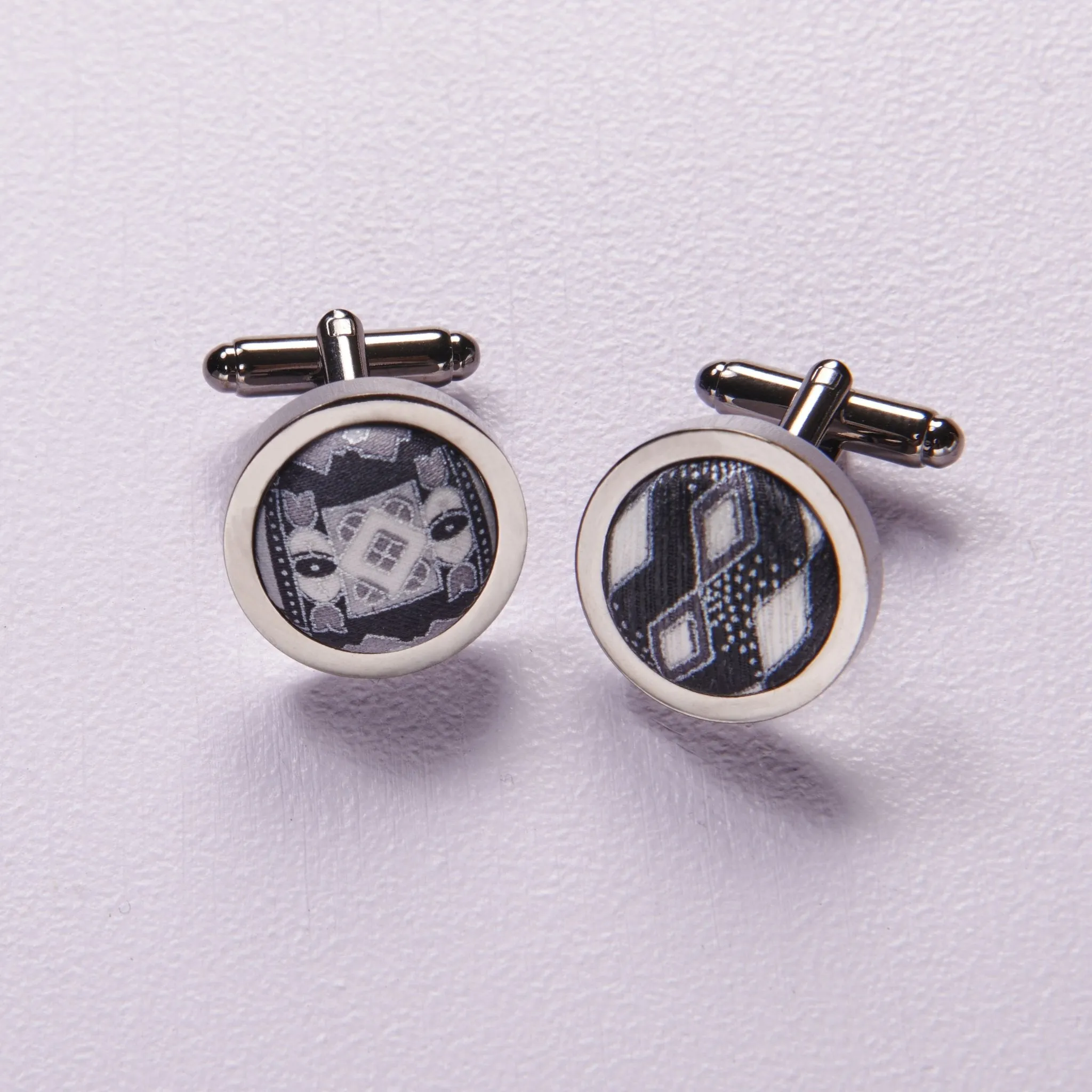 Covered Button Cufflinks