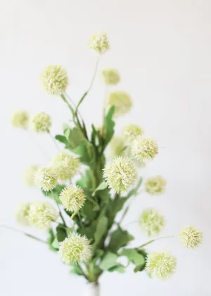 Cream Fake Wildflower Echinops Thistle Flower Bush