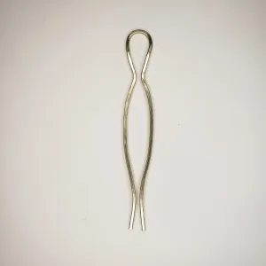 Curved Brass Hair Pin