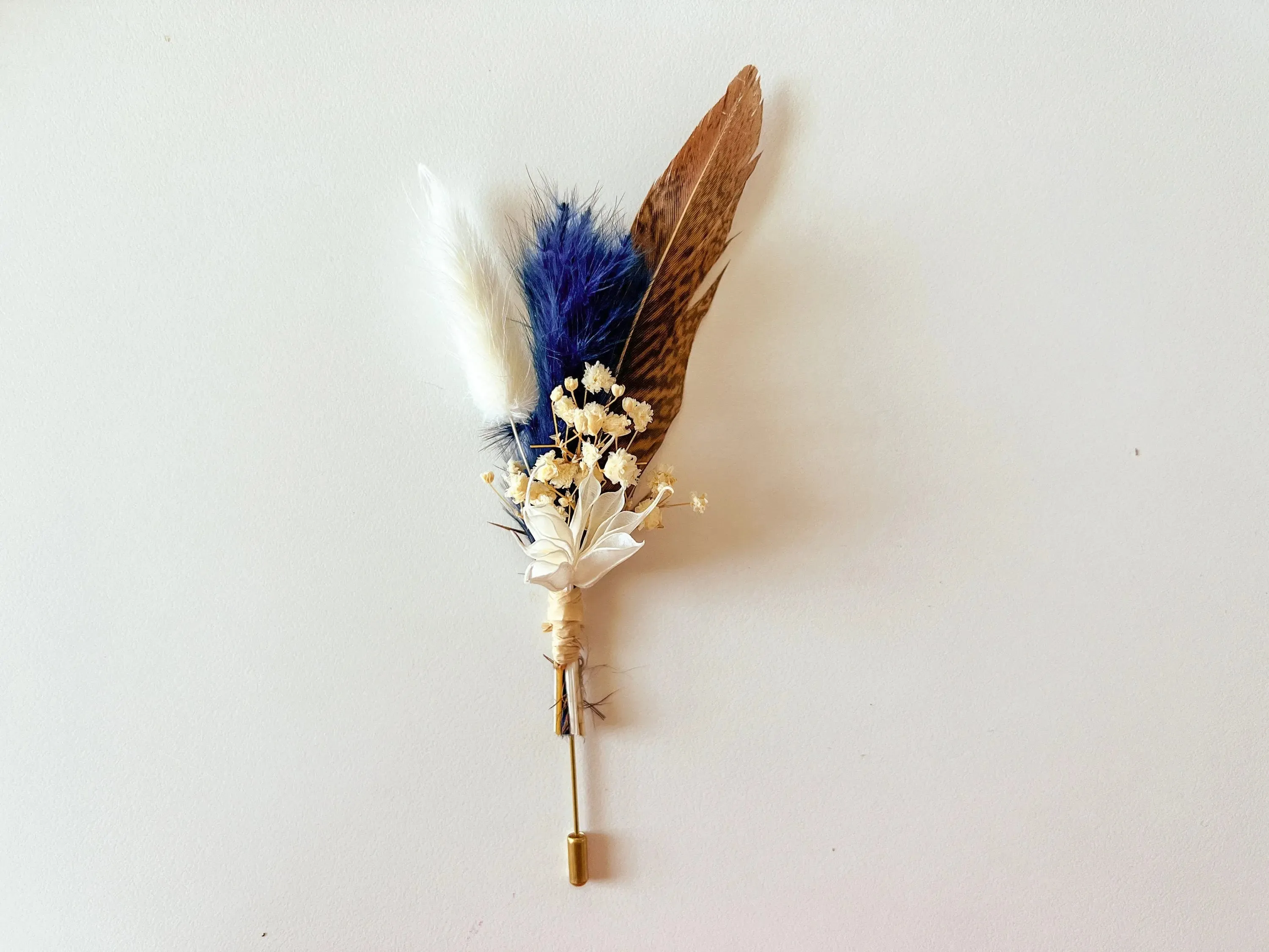Custom Dried Flower Boutonniere Set