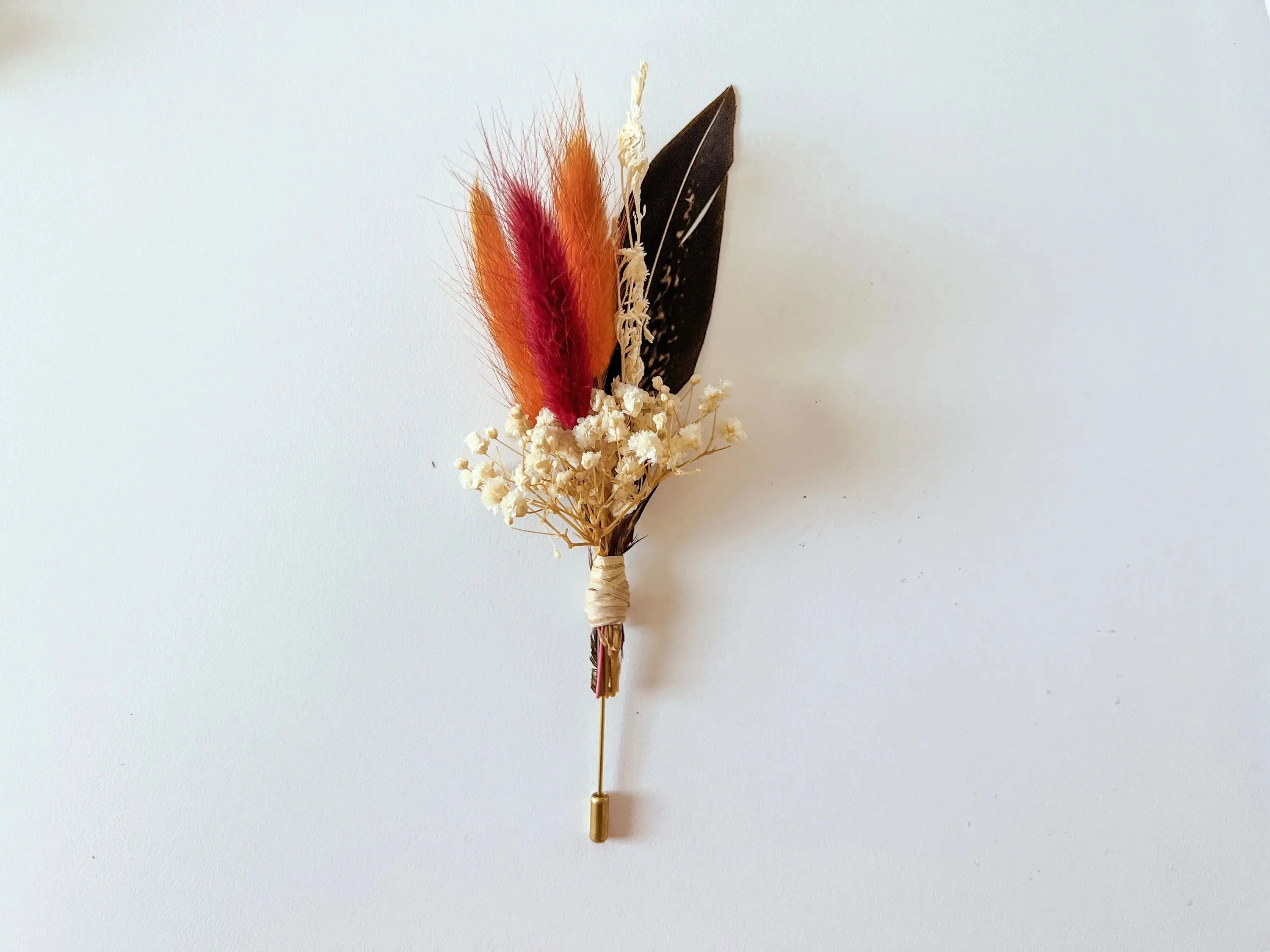 Custom Dried Flower Boutonniere Set