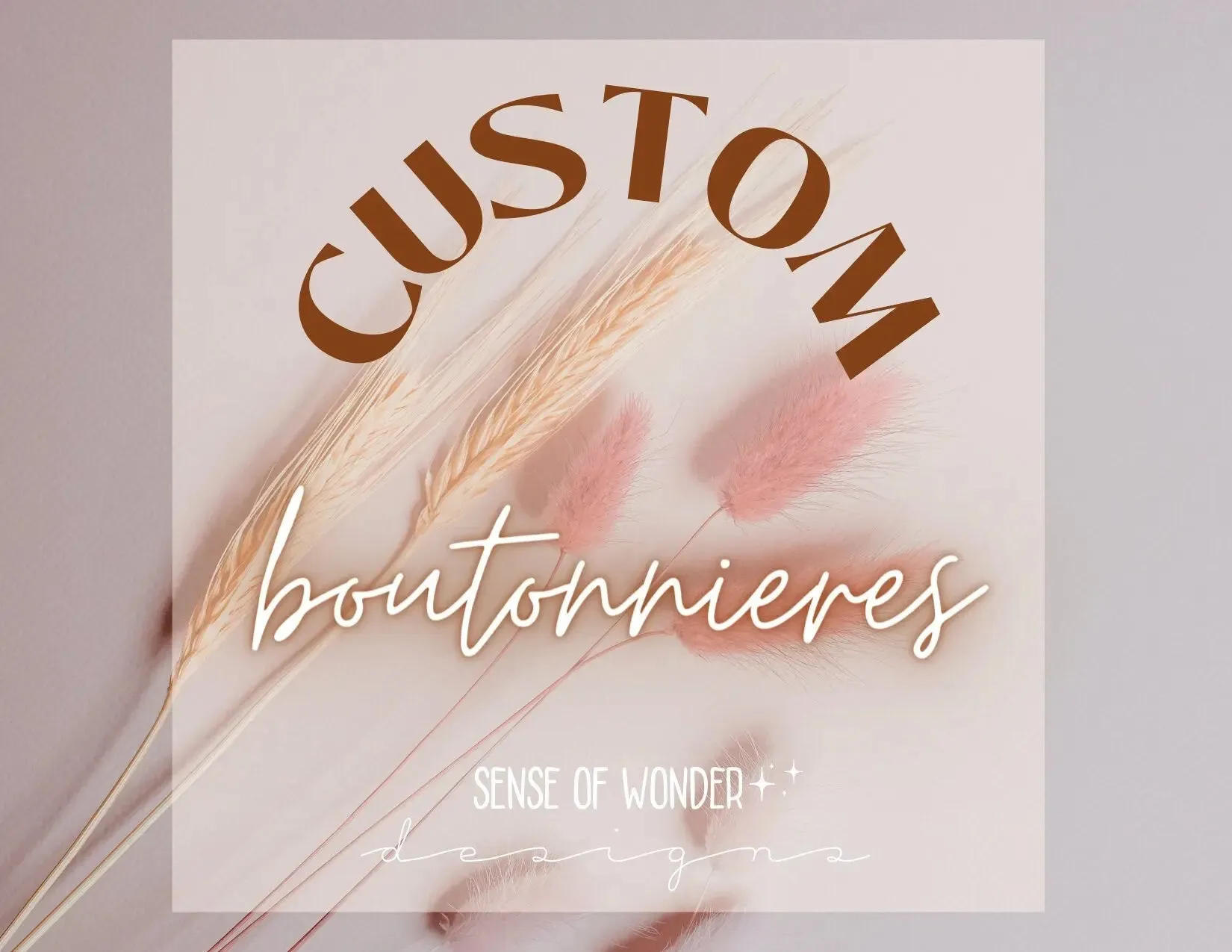 Custom Wedding Boutonnieres