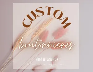 Custom Wedding Boutonnieres