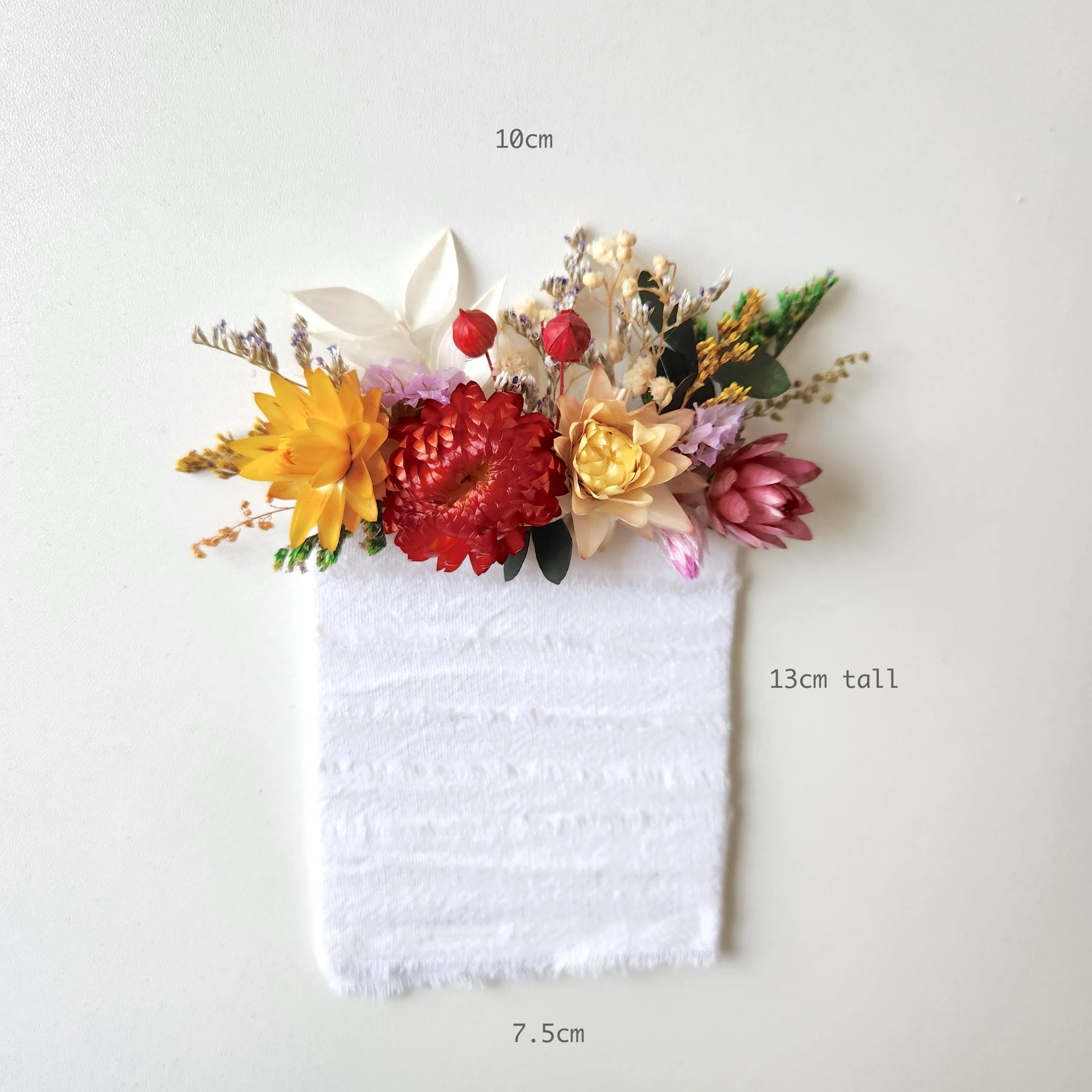 Daisy Pocket Boutonnieres, Colourful Dried Flowers, Wedding Flowers, Event Flowers