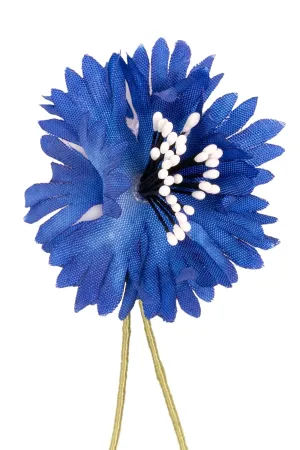 Dark Blue Cornflower Boutonnière Flower