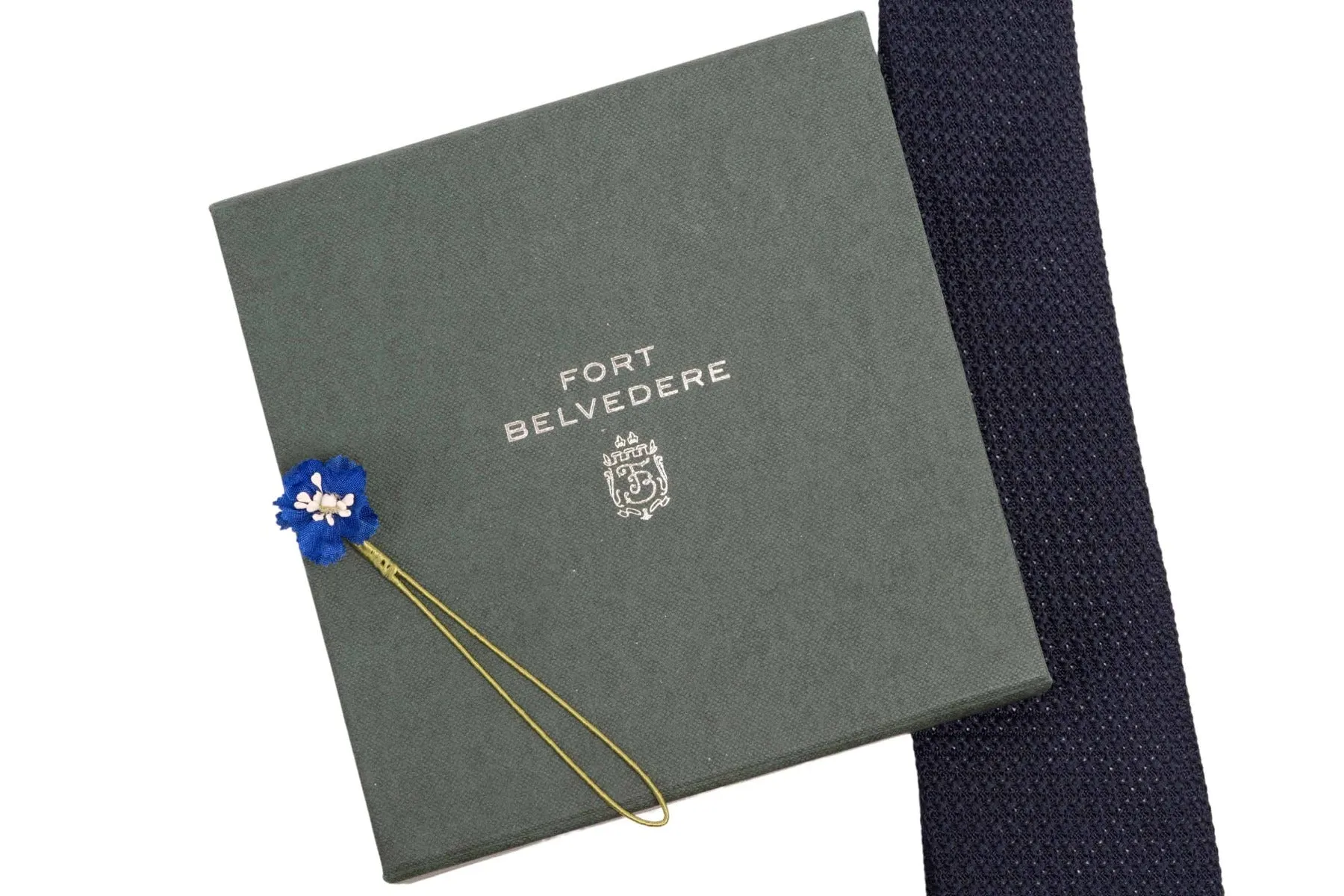 Dark Blue Mini Delphinium Boutonnière Flower