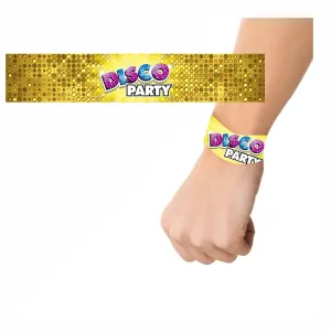 Disco Party Theme Wrist Bands - Pack of 10