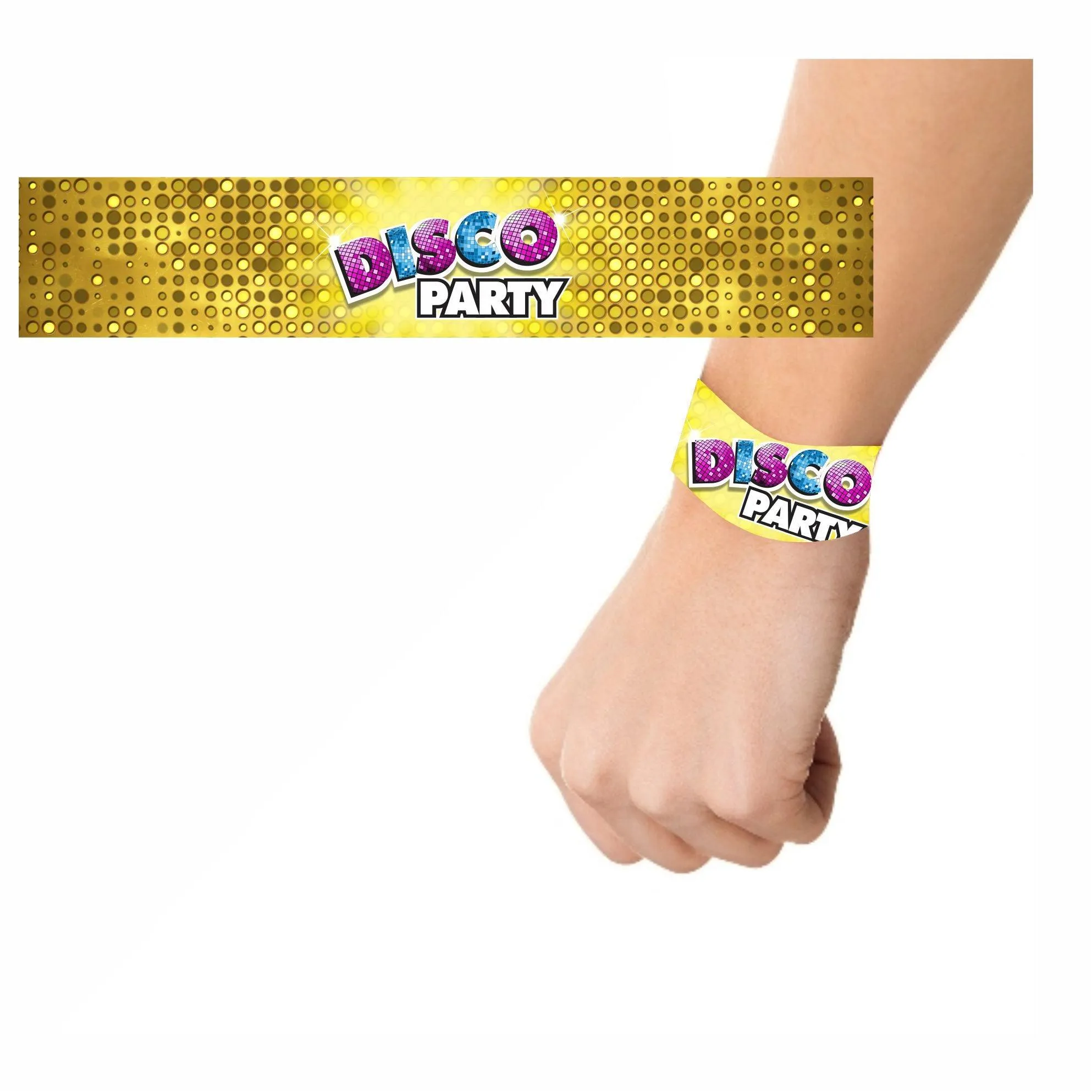 Disco Party Theme Wrist Bands - Pack of 10