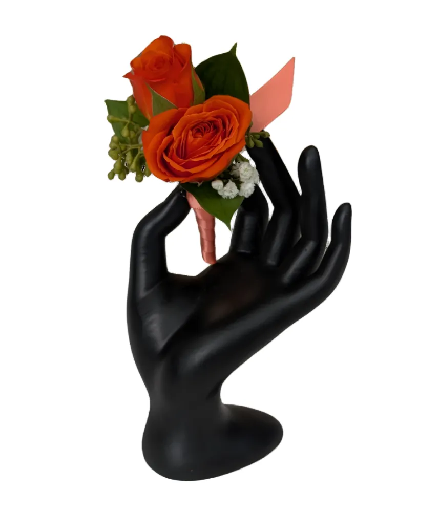 Double Rose Boutonniere
