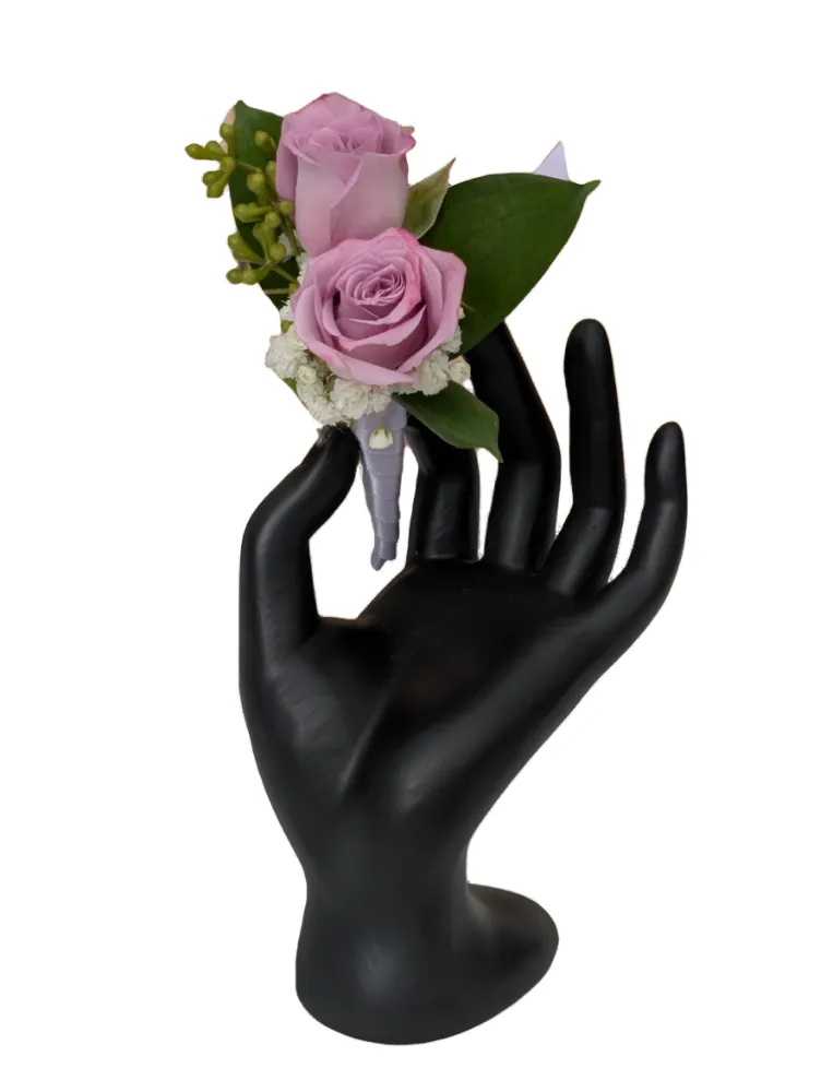 Double Rose Boutonniere