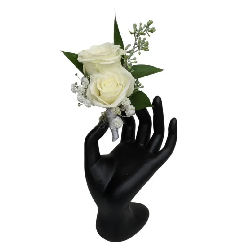 Double Rose Boutonniere