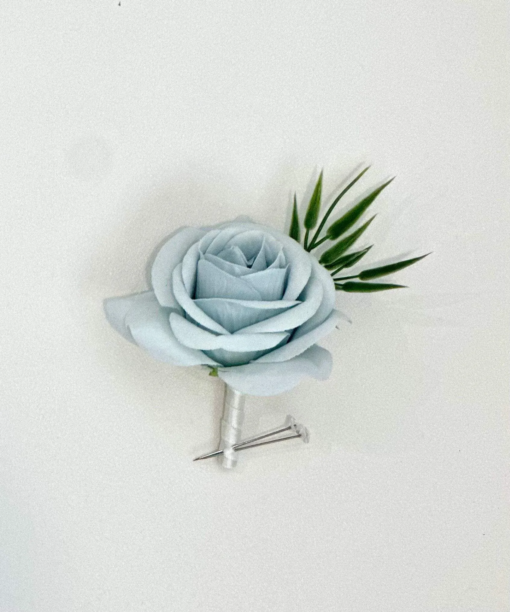 Dusty Blue Rose and White Calla Lily Flower Package