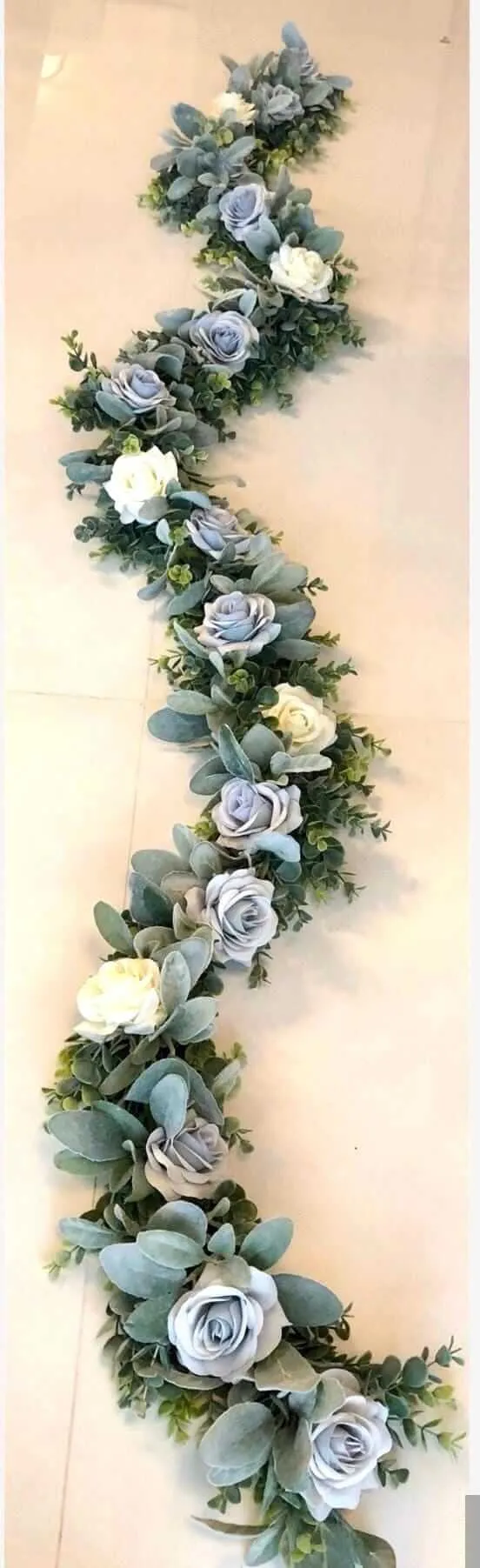 Dusty Blue Rose and White Calla Lily Flower Package