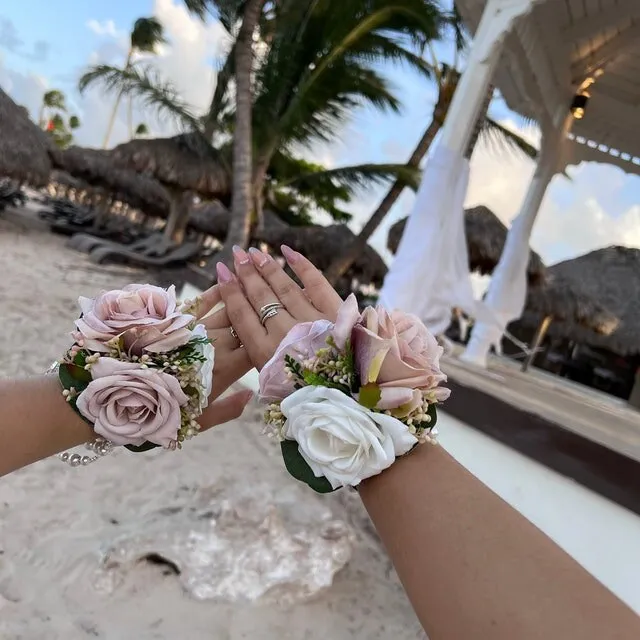 Dusty Rose Wedding Bouquet, Bridal Bouquet, Artificial Wedding Flowers, Bridesmaid Bouquets, Corsage, bridal Flower Package, silk bouquet