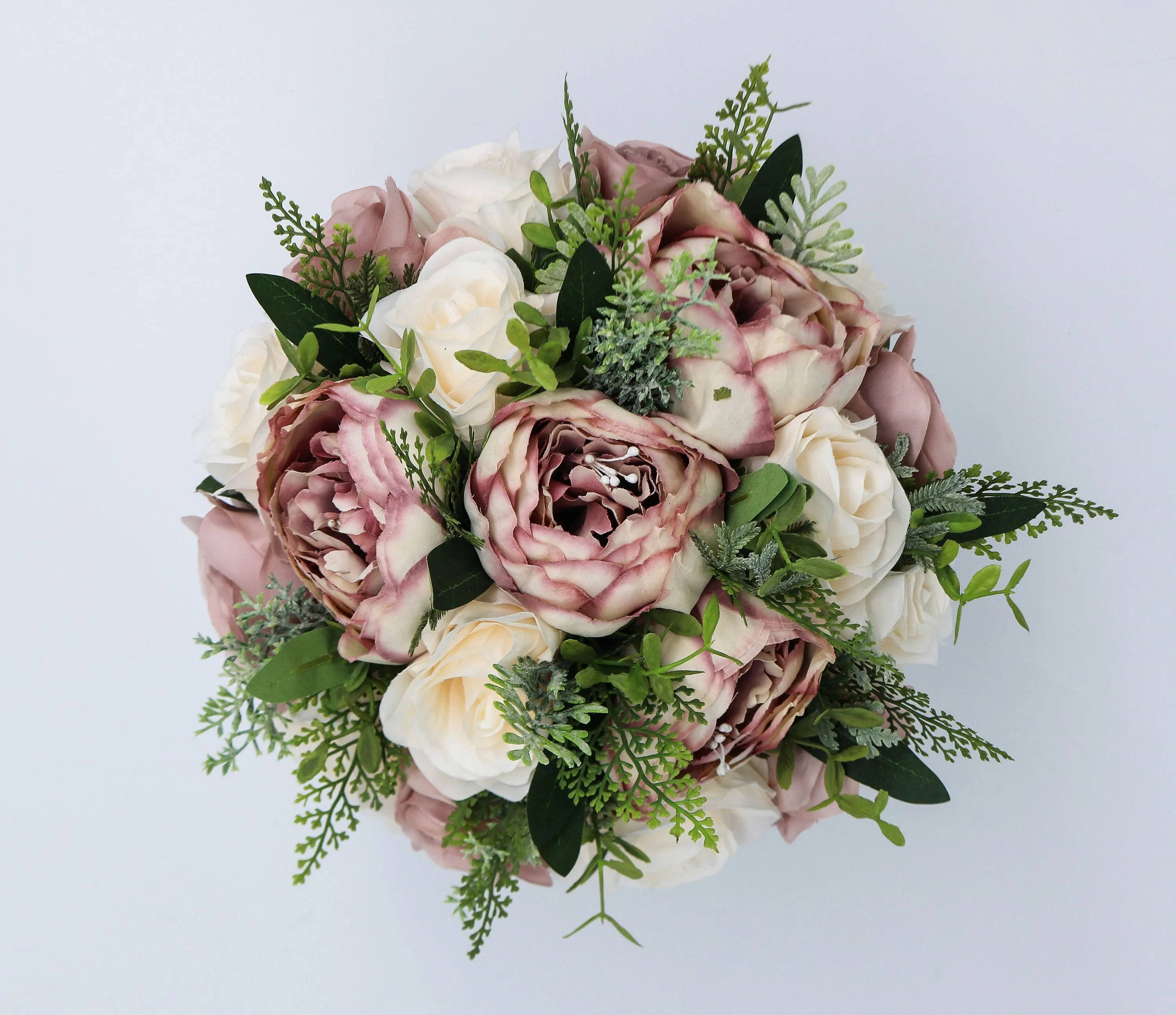 Dusty Rose Wedding Bouquet, Bridal Bouquet, Artificial Wedding Flowers, Bridesmaid Bouquets, Corsage, bridal Flower Package, silk bouquet