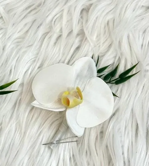 Faux Orchid Wedding Flower Package