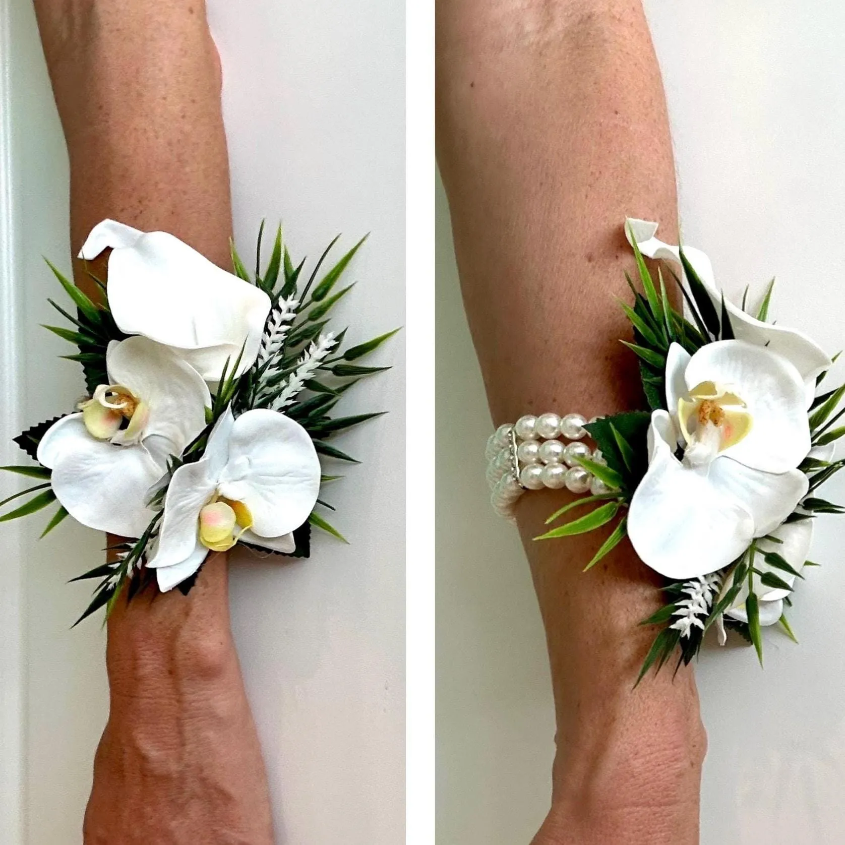 Faux Orchid Wedding Flower Package