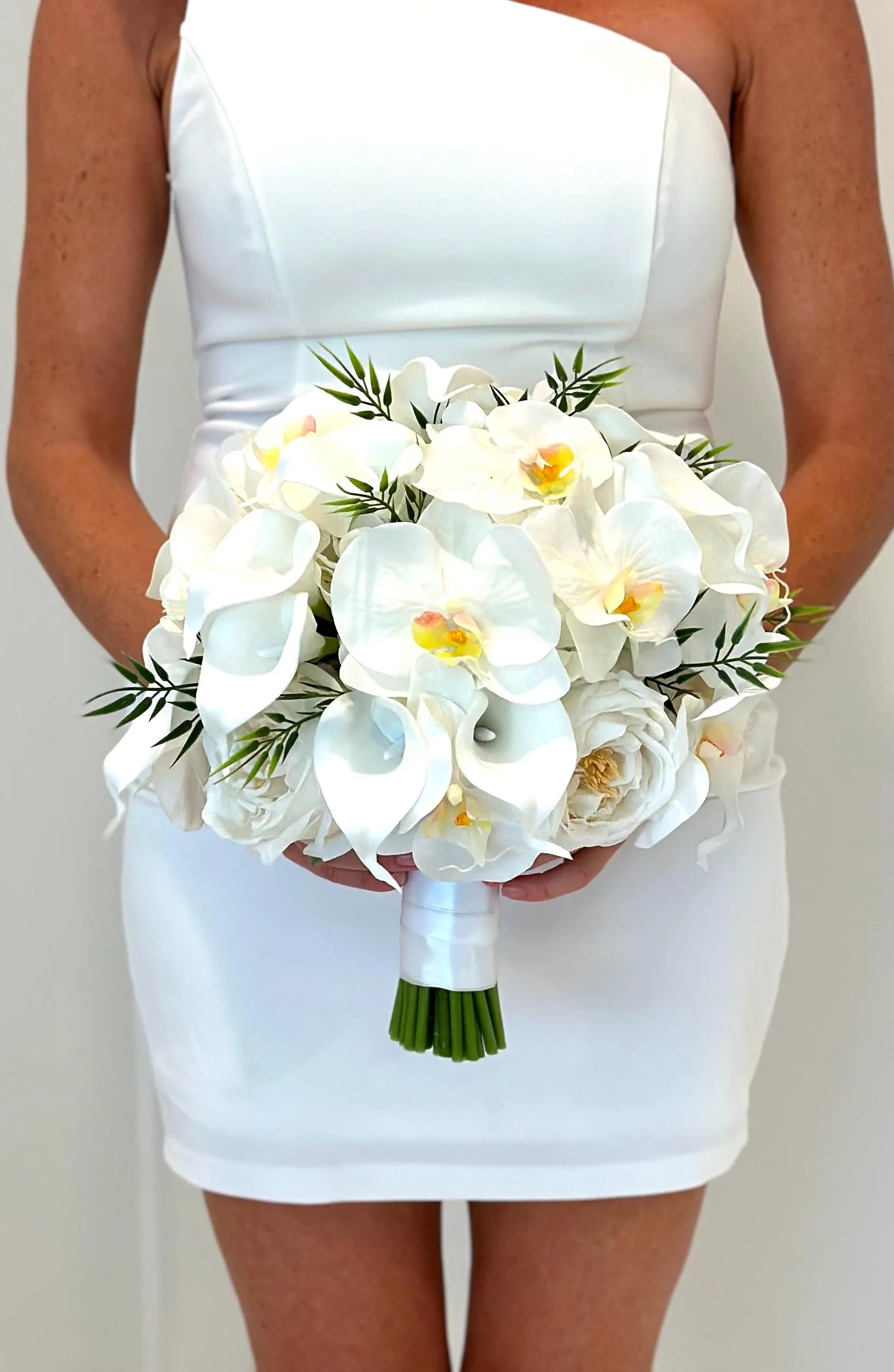 Faux Orchid Wedding Flower Package