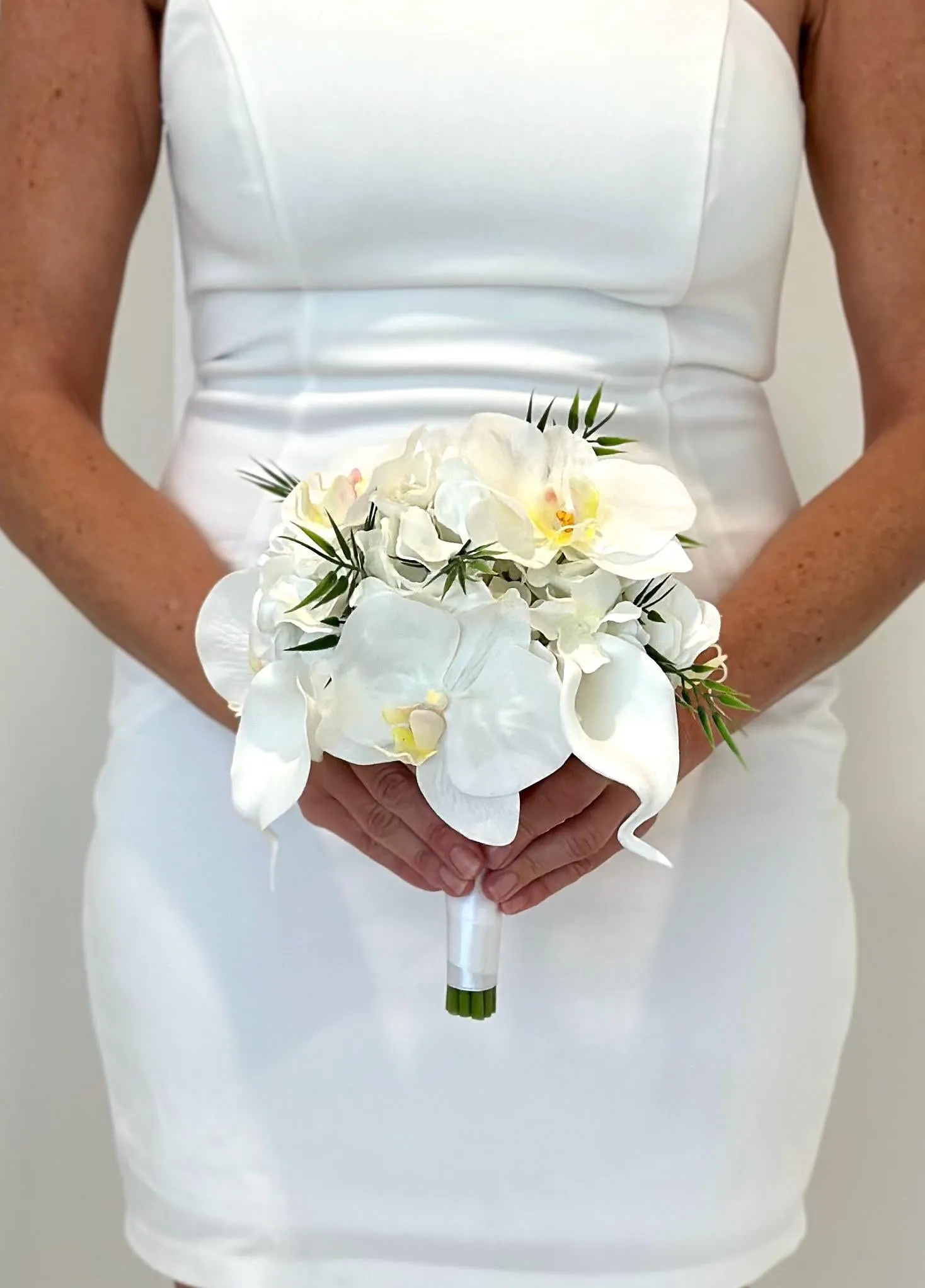 Faux Orchid Wedding Flower Package