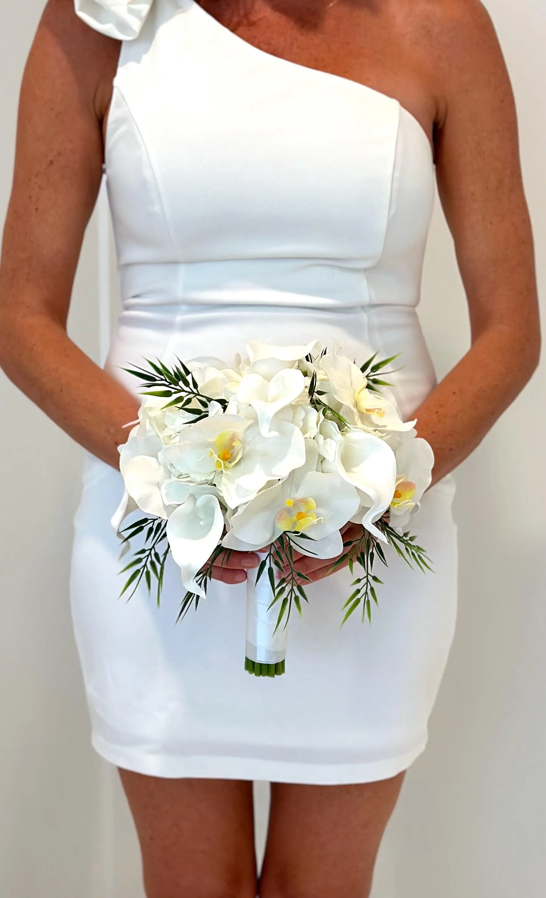 Faux Orchid Wedding Flower Package