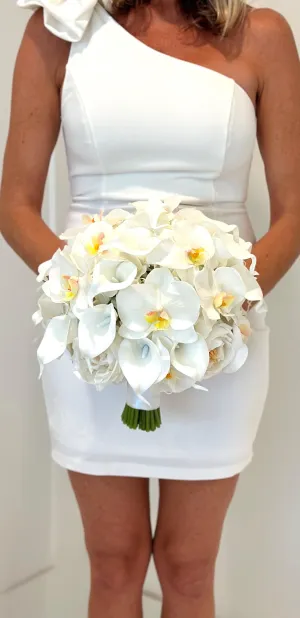 Faux Orchid Wedding Flower Package