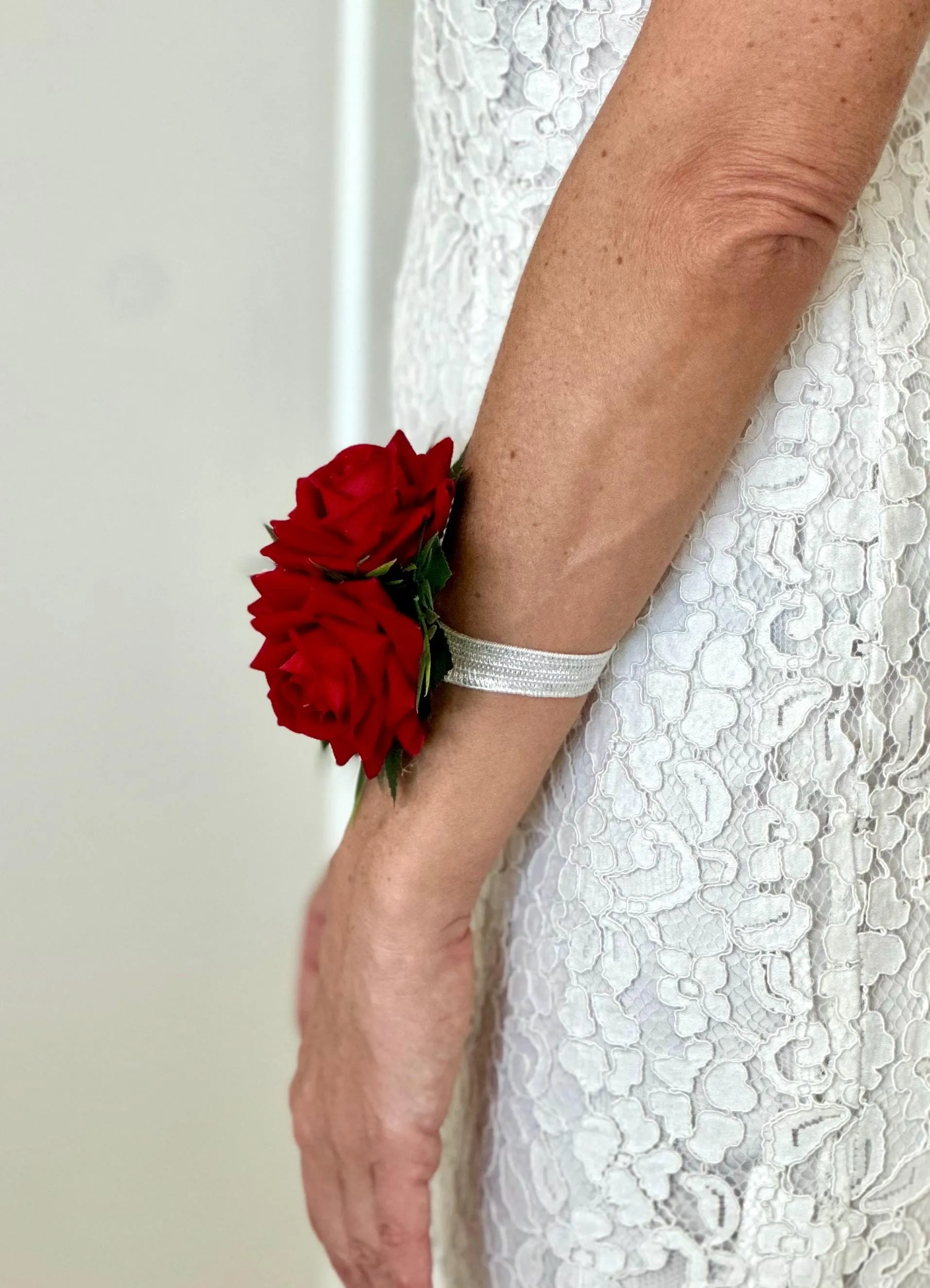 Faux Red and Black Corsage and Boutonnieres Event