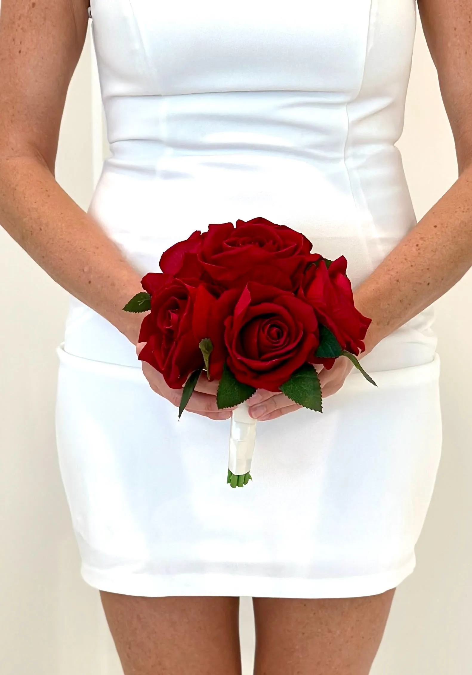 Faux Red Rose Package