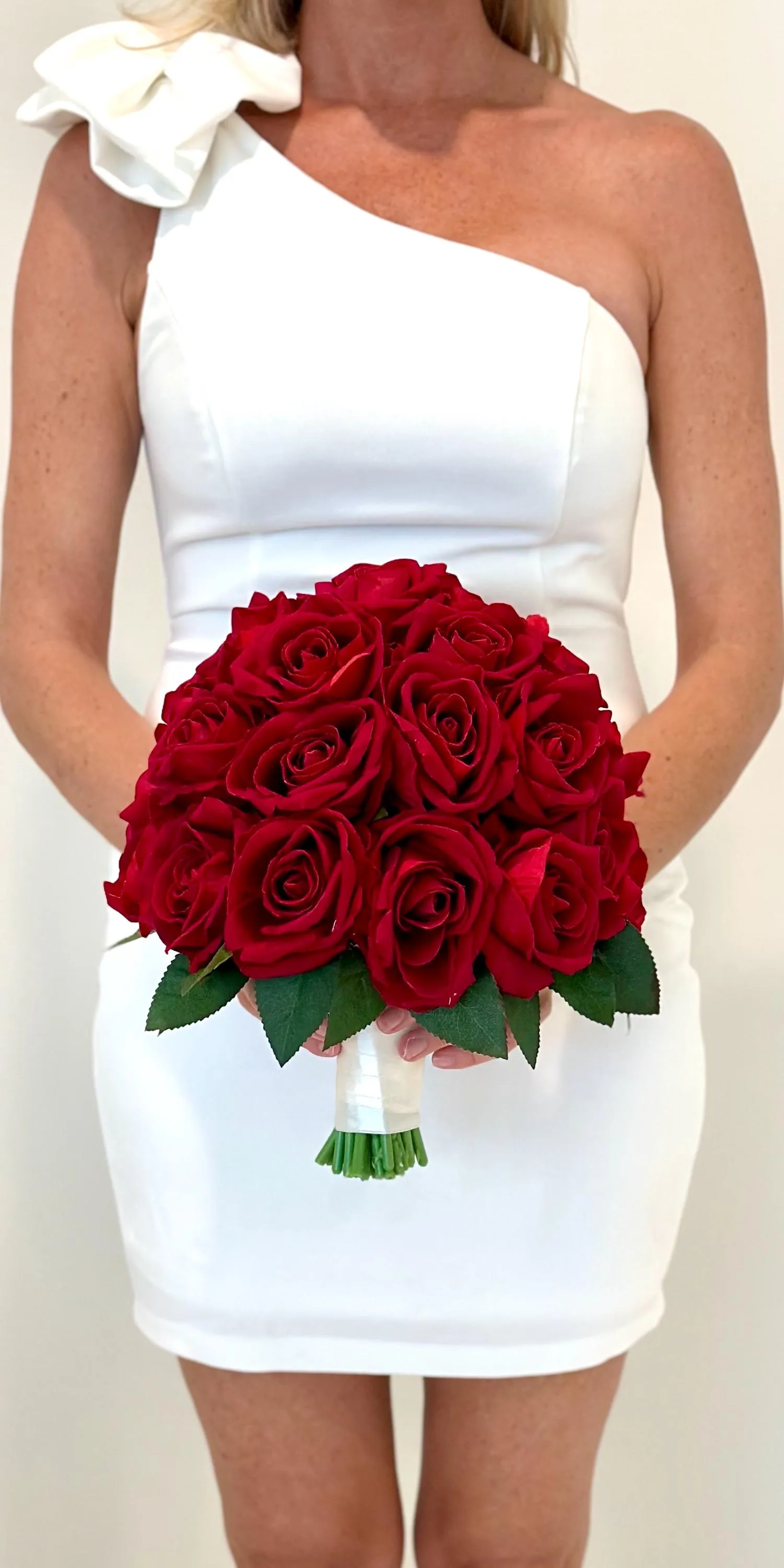 Faux Red Rose Package