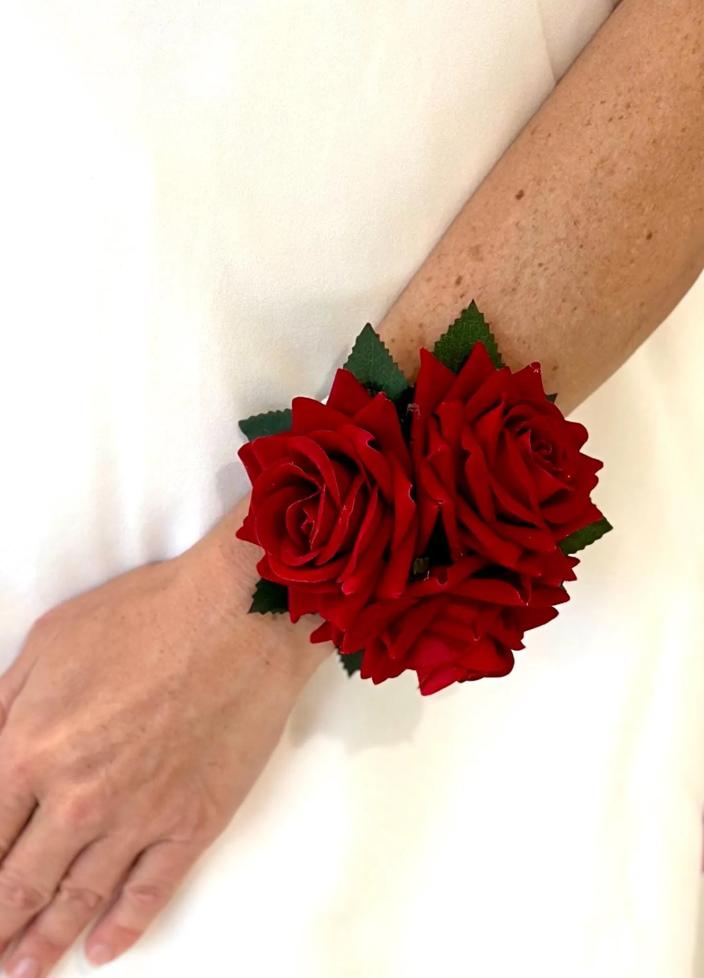 Faux Red Rose Package