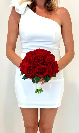 Faux Red Rose Package