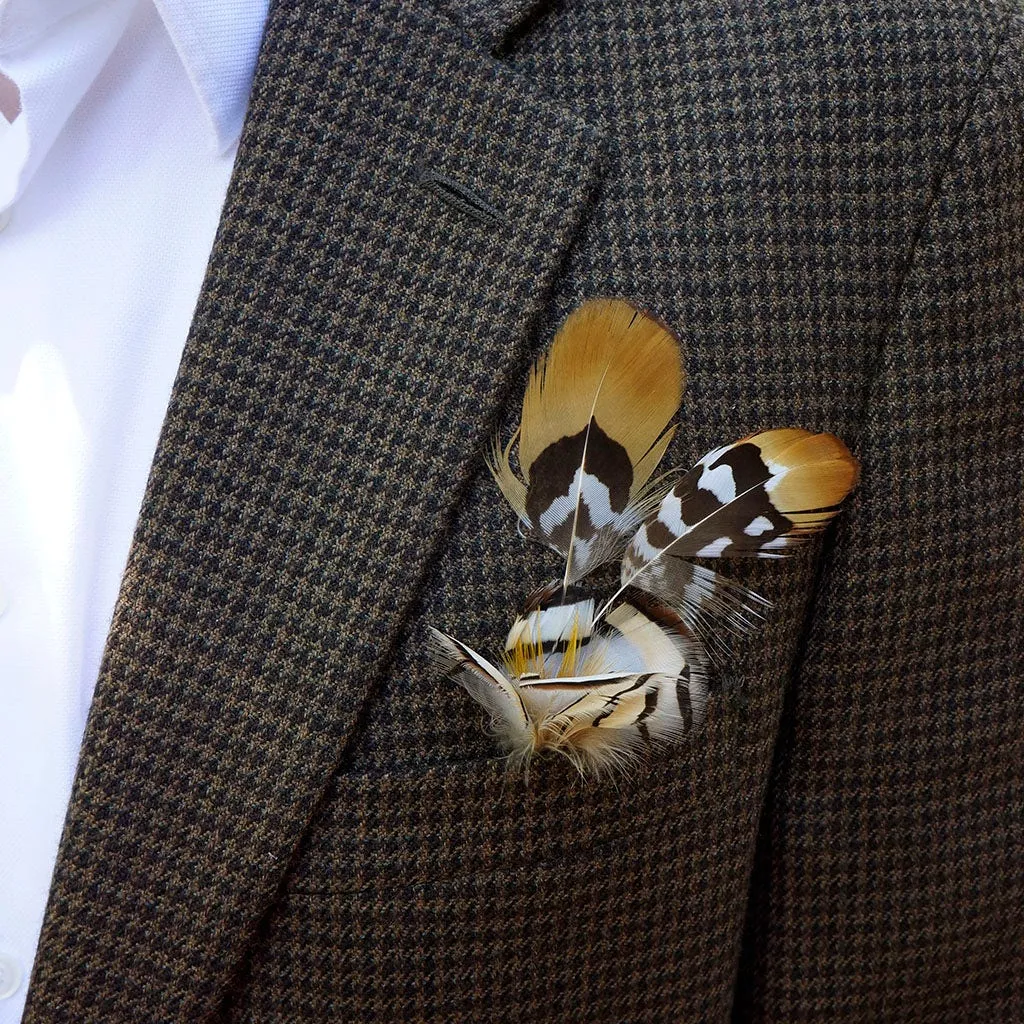 Feather Corsage-Pheasant-Partridge - Natural
