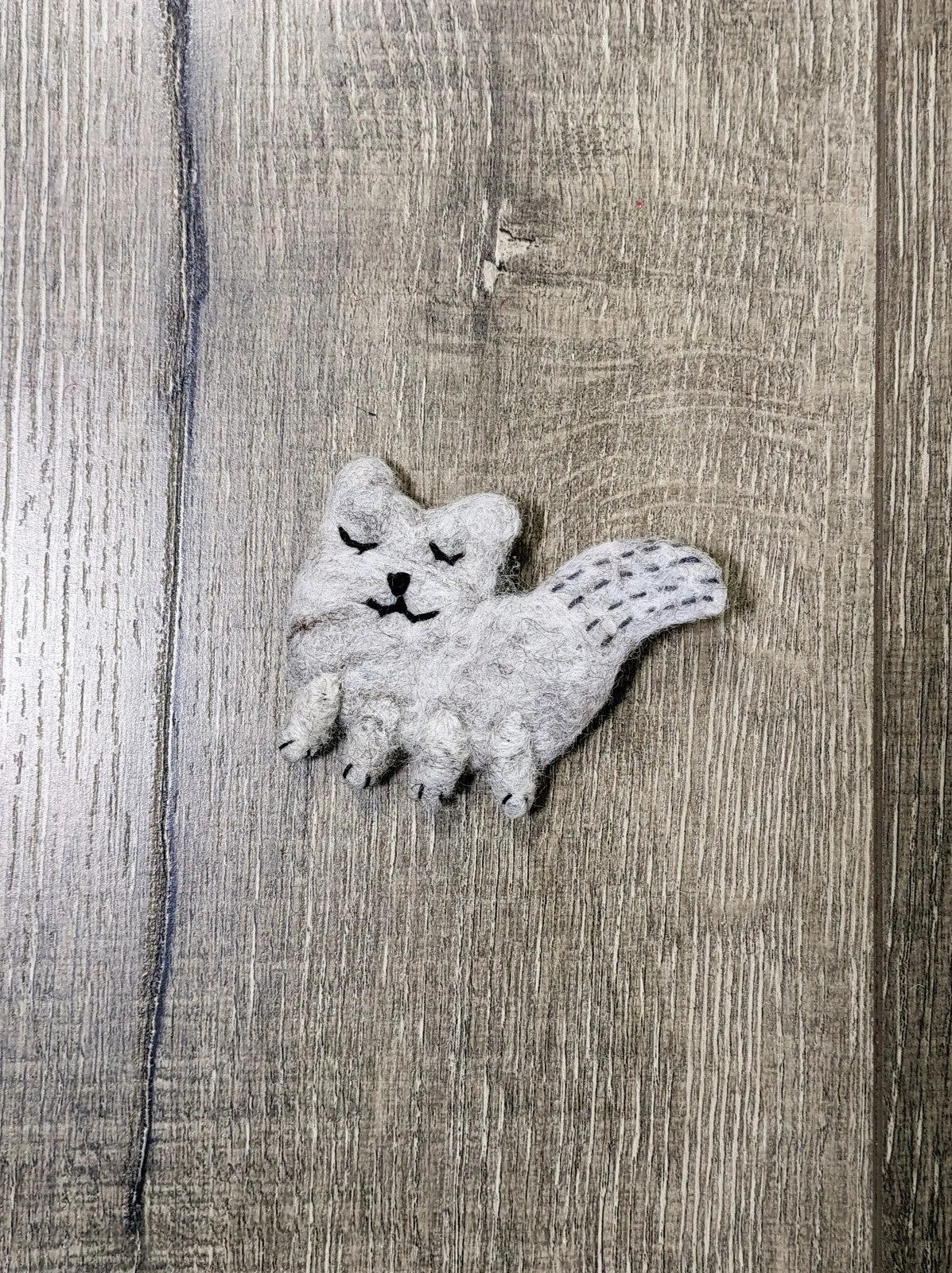 Felt Cat Brooch
