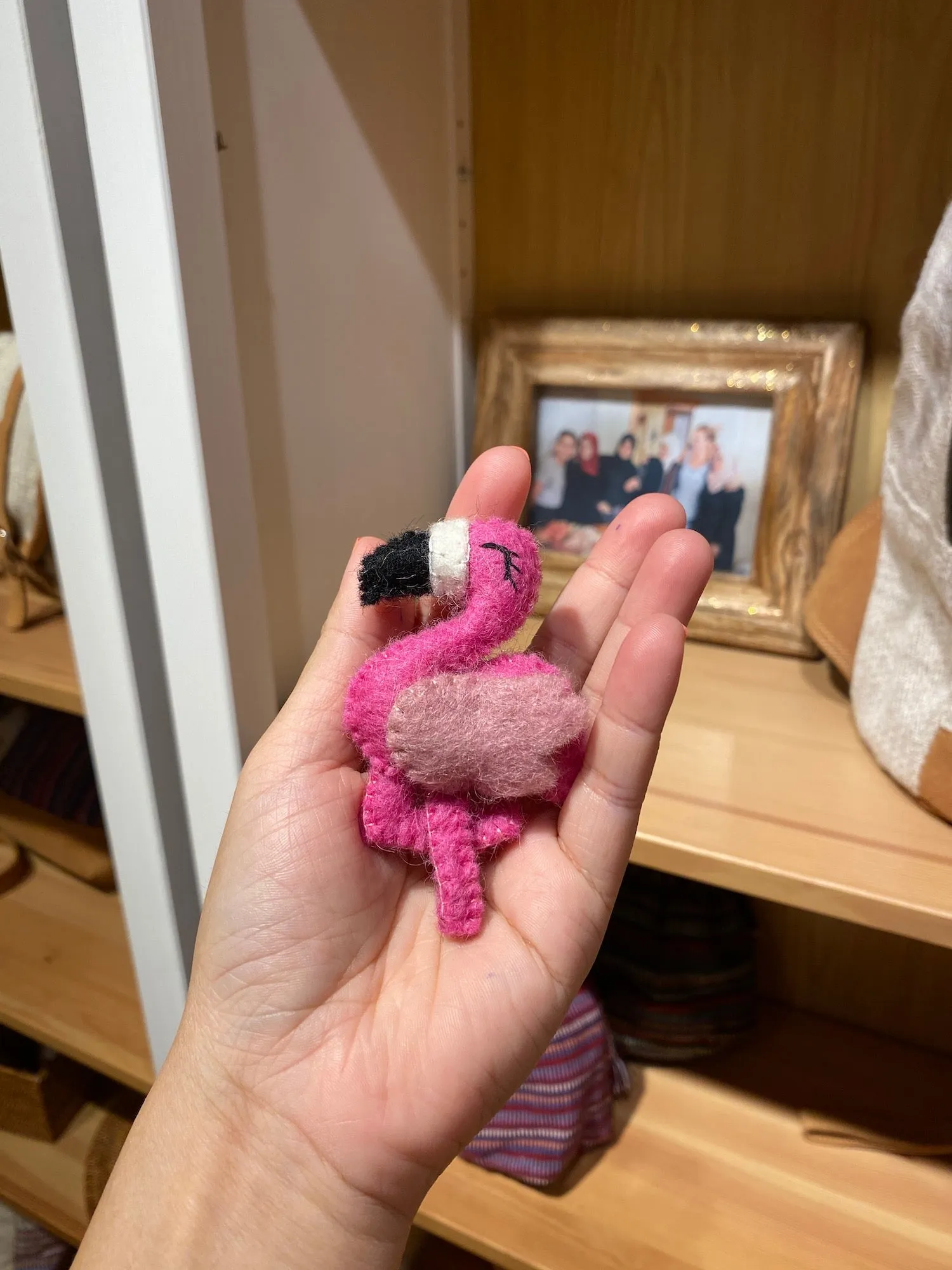 Felt Flamingo Brooch