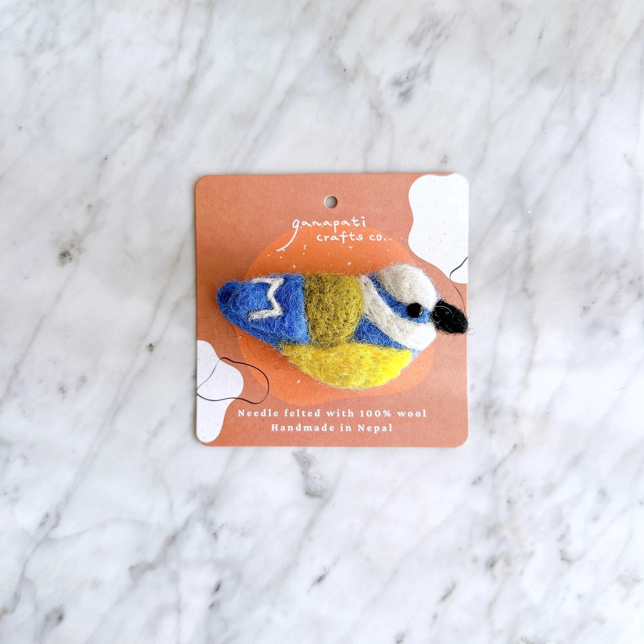 Felted Bird Brooch