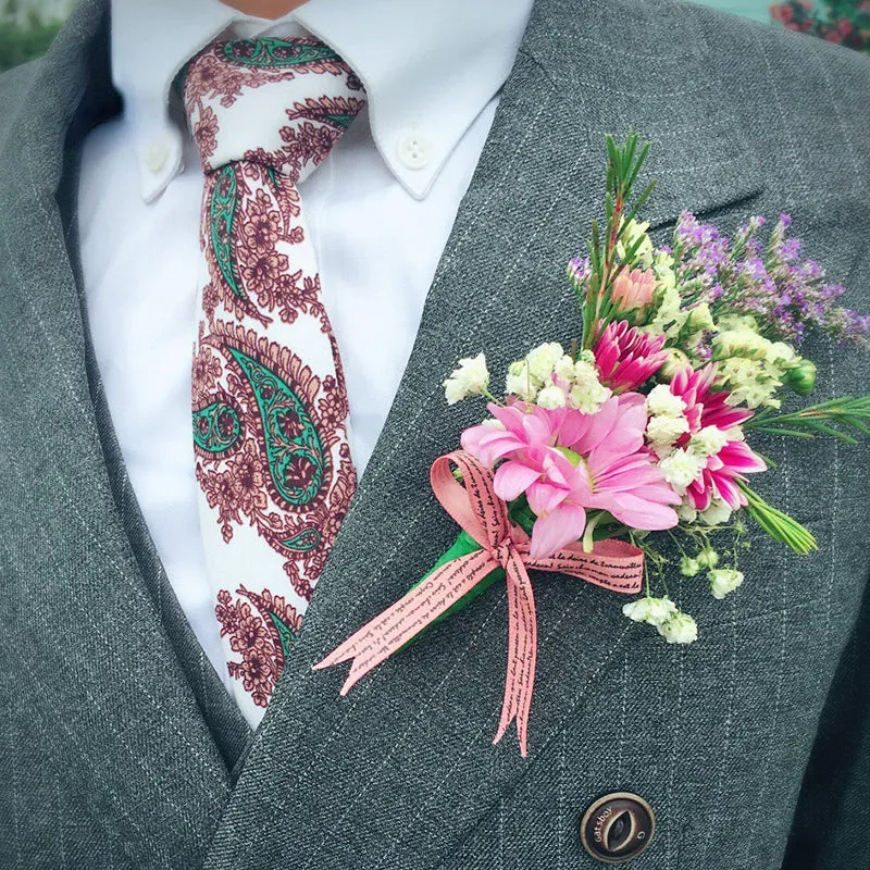Floral Boutonniere Magnets Plastic Safety Pins Holder