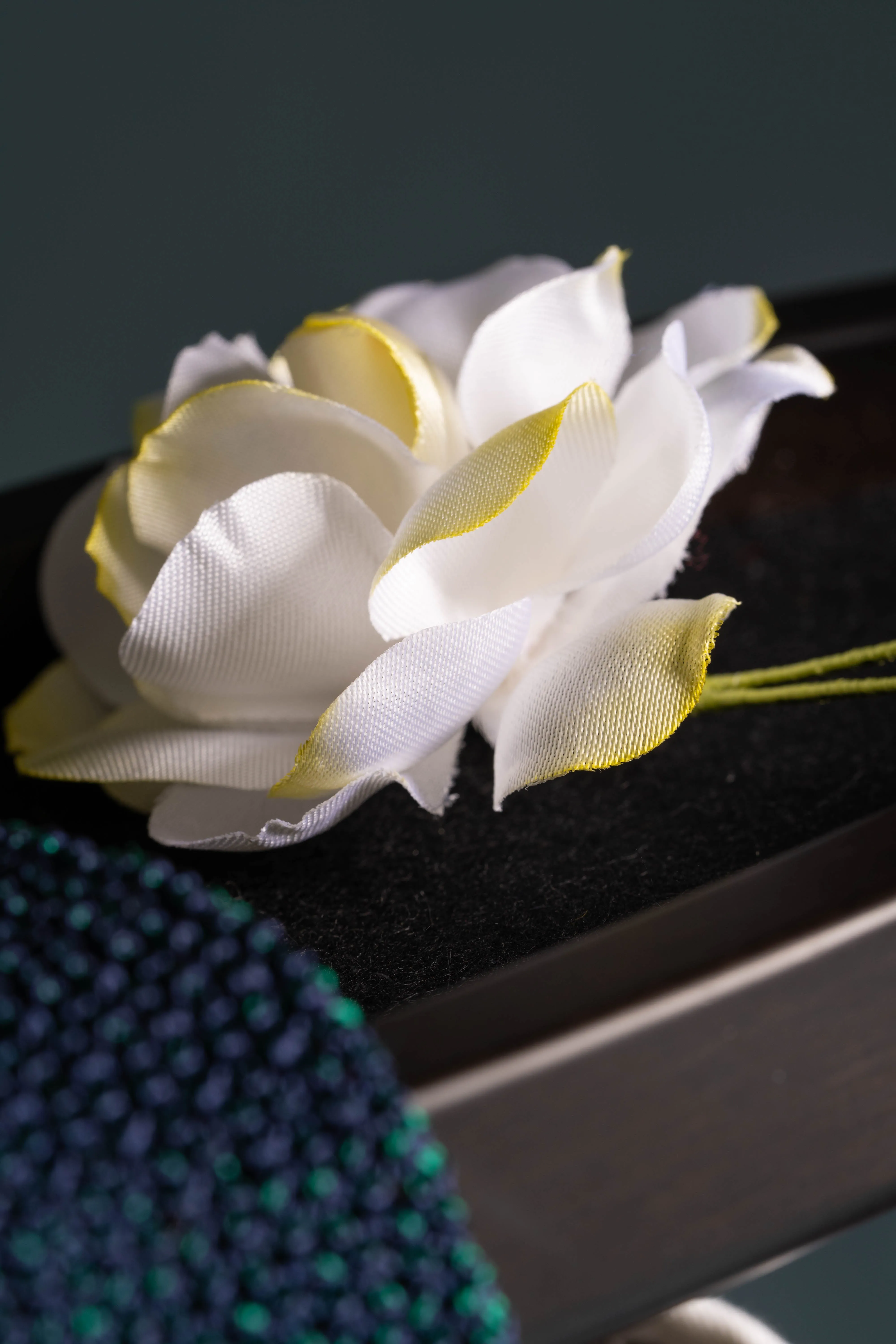 Gardenia Cream Boutonnière Flower