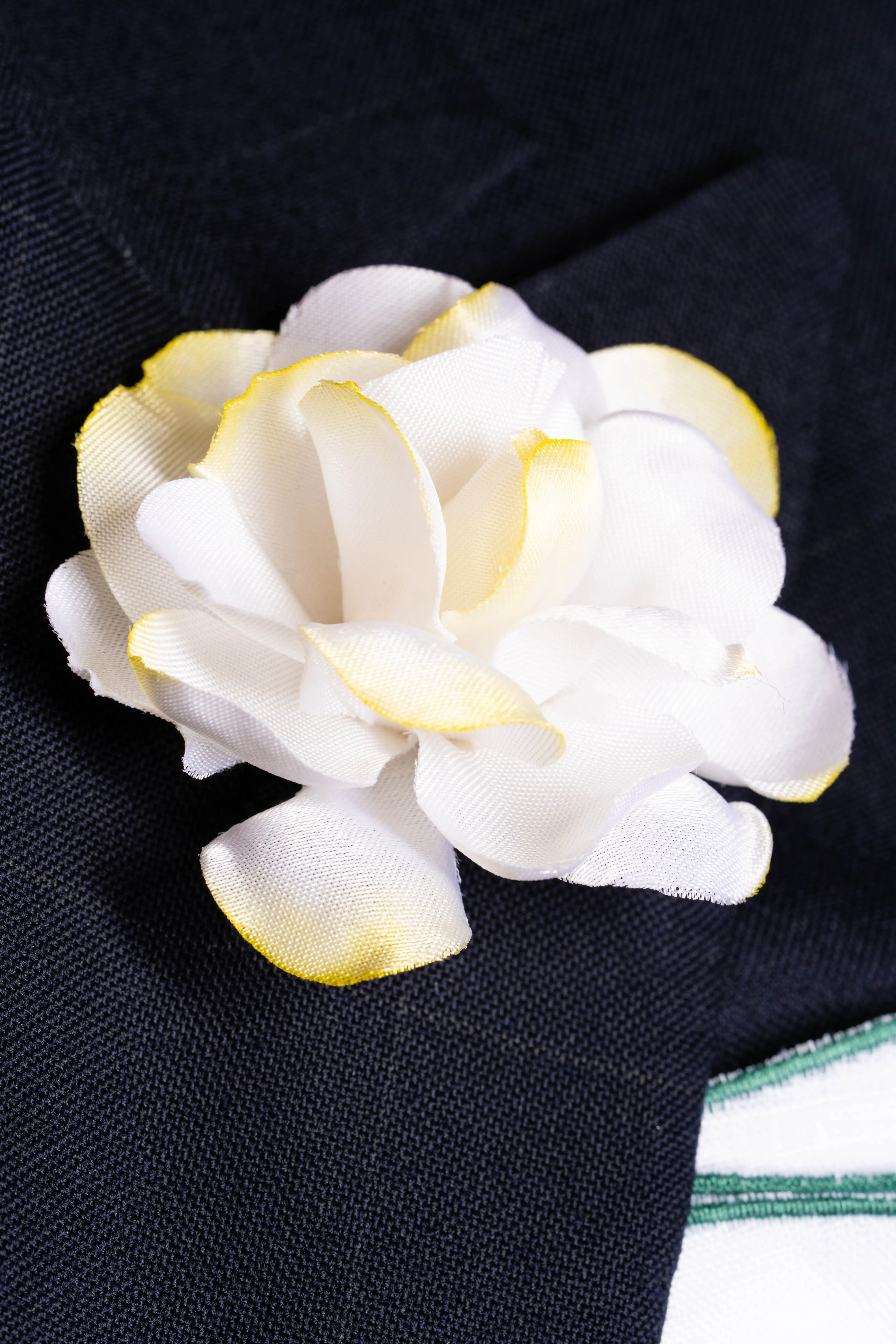 Gardenia Cream Boutonnière Flower