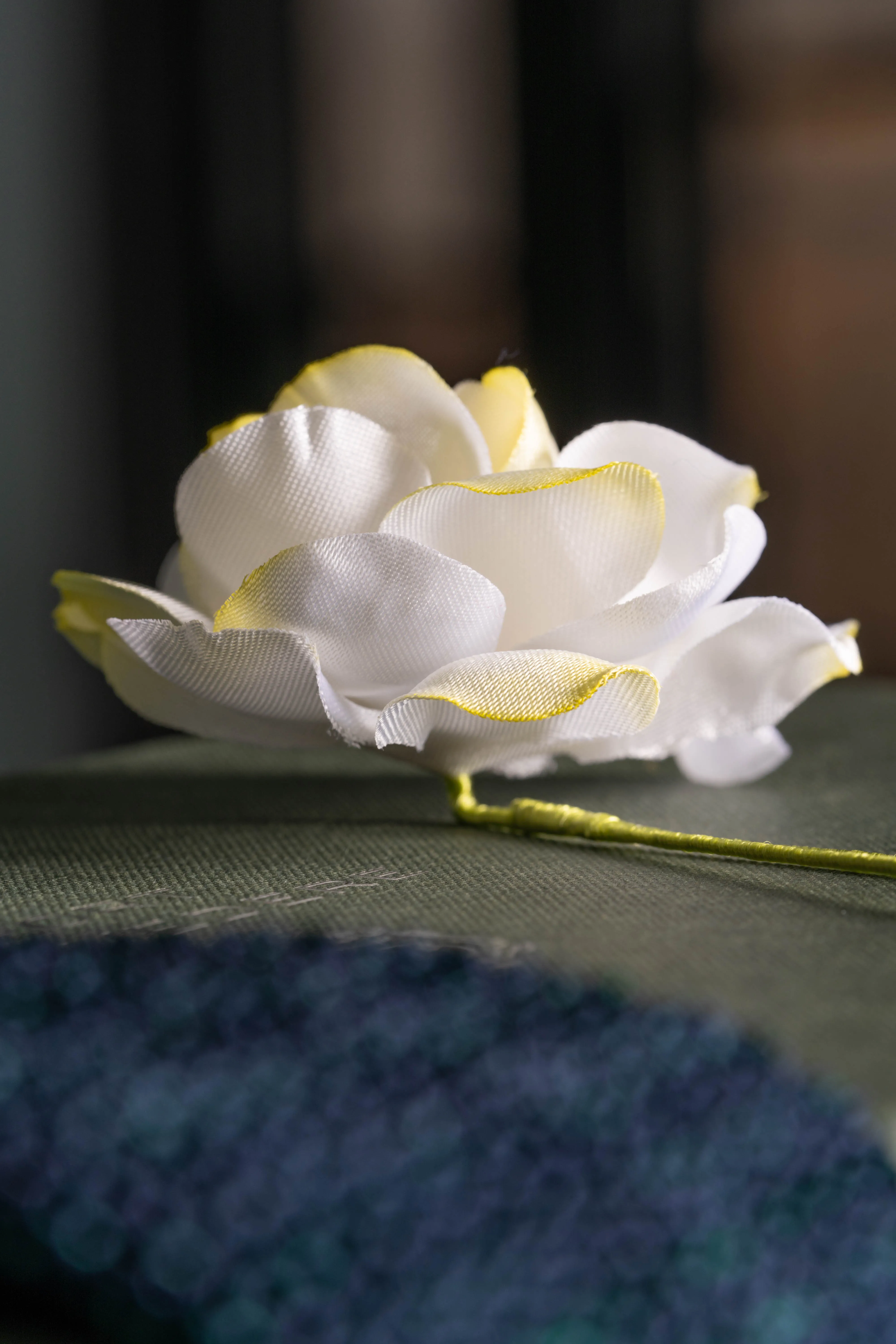Gardenia Cream Boutonnière Flower